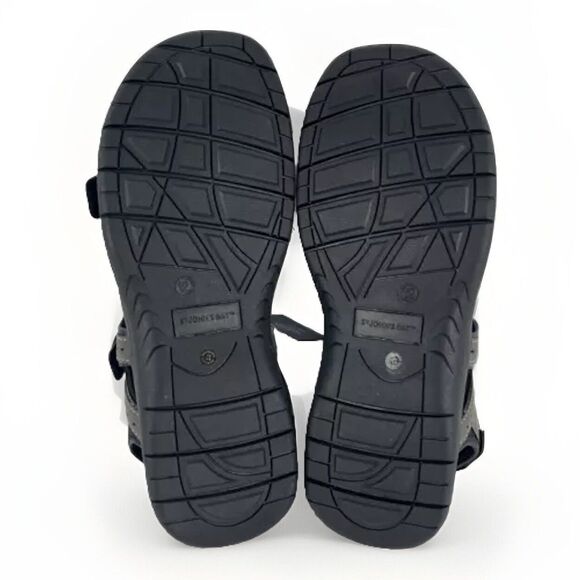 Men's Strap Sandals Brown Memory Foam Open toe Adjustable Beachwear Size 12 NEW - Picture 15 of 16